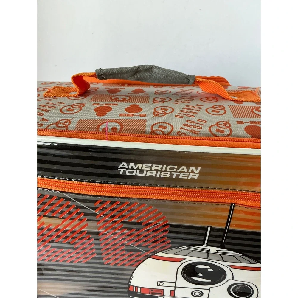 American Tourister Star Wars BB-8 Rolling Suitcase 18 Inch Kids Travel Bag Orang